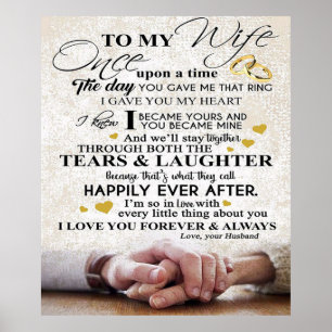 Love Quote For Wife   Matching Couples Gift Poster