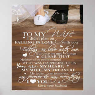 Love Quote For Wife Trendy Present For Wife Poster