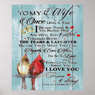 Love Quote For Wife Trendy Present For Wife Poster
