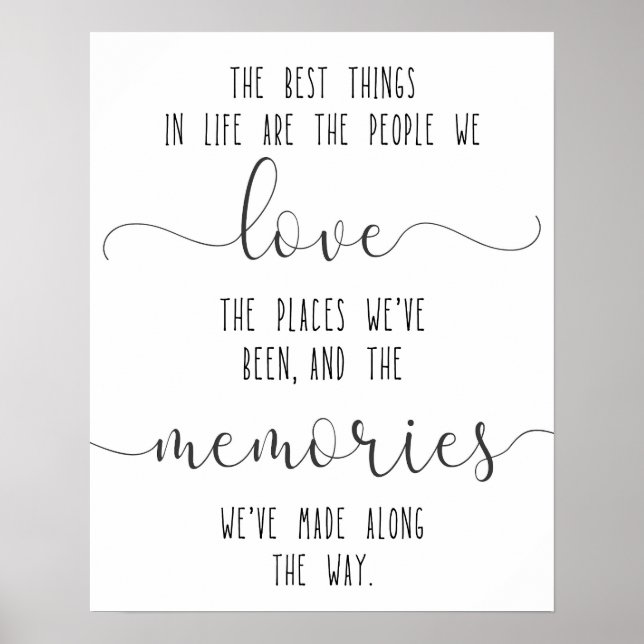 Love quote, Friendship Quote, Friend Gift Poster (Front)