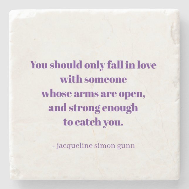 Love quote stone coaster (Front)