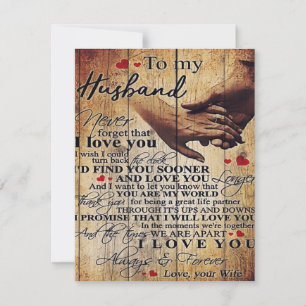 Love Quotes Gift To My Husband Present Invitation