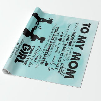 Love Quotes Gift | To My Mum Present | Wrapping Paper