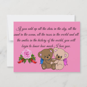 love quotes postcard