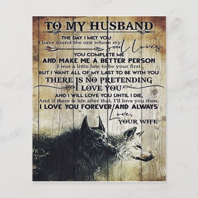 Love Quotes To Husband | To My Husband Letter | Flyer (Front)