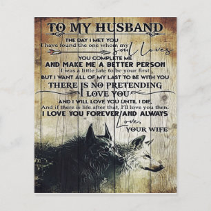 Love Quotes To Husband To My Husband Letter Flyer