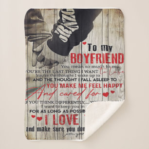 Love Quotes To Husband   To My Husband Letter   Sherpa Blanket