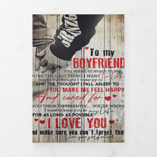 Love Quotes To Husband   To My Husband Letter   Tri-Fold Announcement