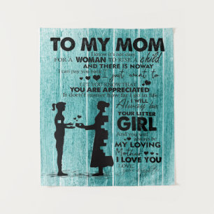 Love Quotes To Mother To My Mom Letter Tapestry