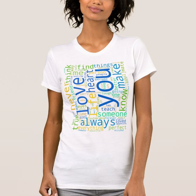 Love quotes white T-Shirt (Front)
