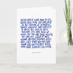 Love Quotes: Words Didn't Make Sense Card