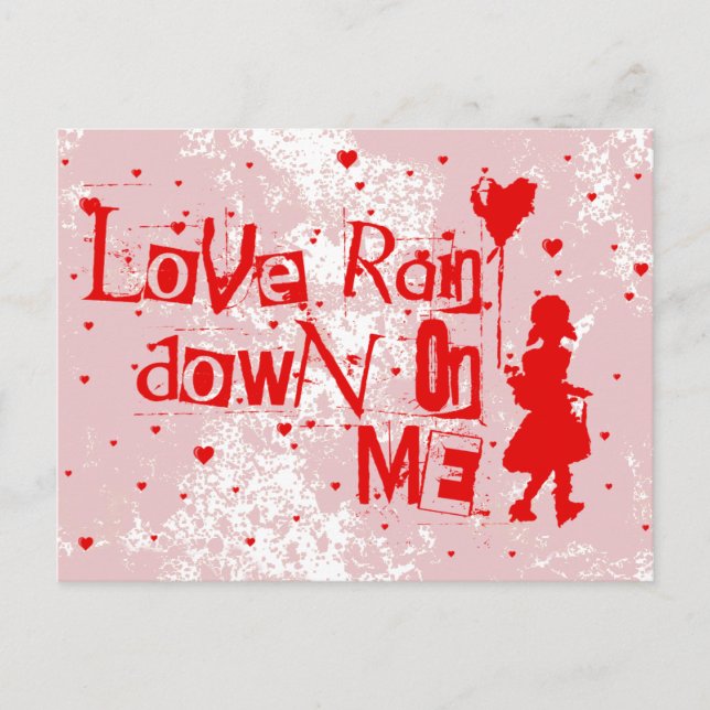 love rain down on me postcard (Front)