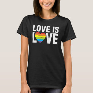 Love Rainbow Ally LGBTQ Lesbian Bisexual Gay Pride T-Shirt