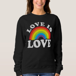 Love Rainbow Ally LGBTQ Lesbian Gay Bisexual Pride Sweatshirt