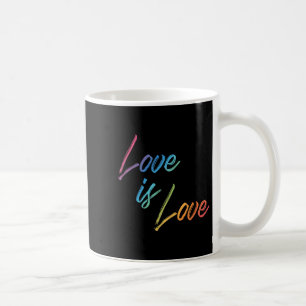 Love Rainbow Colour Cute Happy Positive Quote Grap Coffee Mug