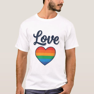 Love Rainbow Heart Pride Vector Shirt Design_1