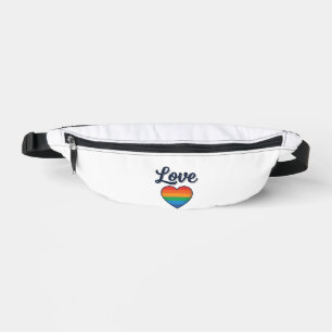 Love Rainbow Heart Pride Vector Shirt Design_1 Bum Bags