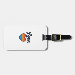 Love Rainbow Heart Pride Vector Shirt Design_1 Luggage Tag