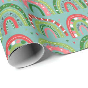 Love Rainbow Wrapping Paper