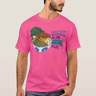Love Ramen Anime Noodles Kawaii Japanese Japan Ske T-Shirt