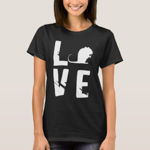 Love Rat Mouse Rat Lover Rodent Animal Rat Lover R T-Shirt