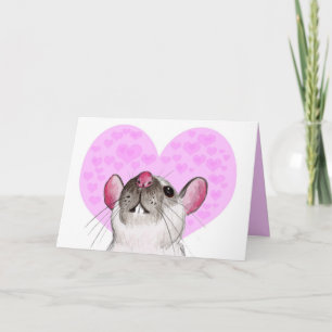 love rat Valentine's Day Card