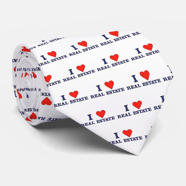 Love Real Estate Neck Tie (Rolled)