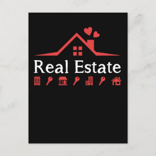 Love Real Estate Property Agent Postcard