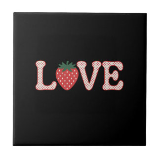 LOVE - RED AND BLACK TILE