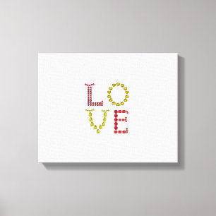 Love, Red and Yellow Canvas Print