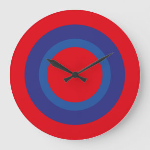 LOVE RED BLUE SPECIAL USA/EEUU by Masanser Large Clock