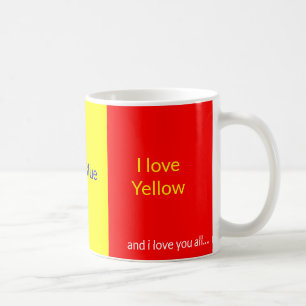 Love Red Blue Yellow and you all Mug