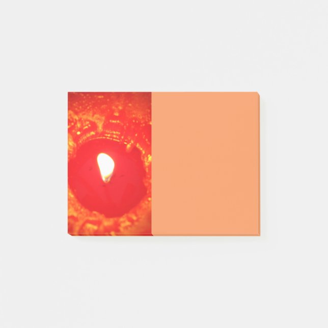 Love, Red Candle Light Post It Notes Christmas (Front)