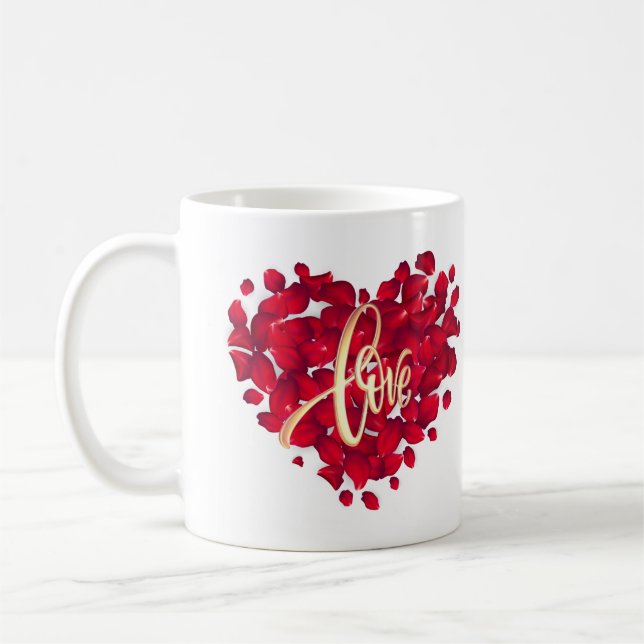 Love Red Colour Coffee Mug (Left)