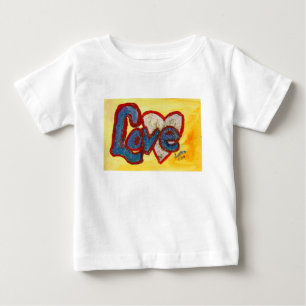 Love Red Heart Inspirational Word Art Shirt