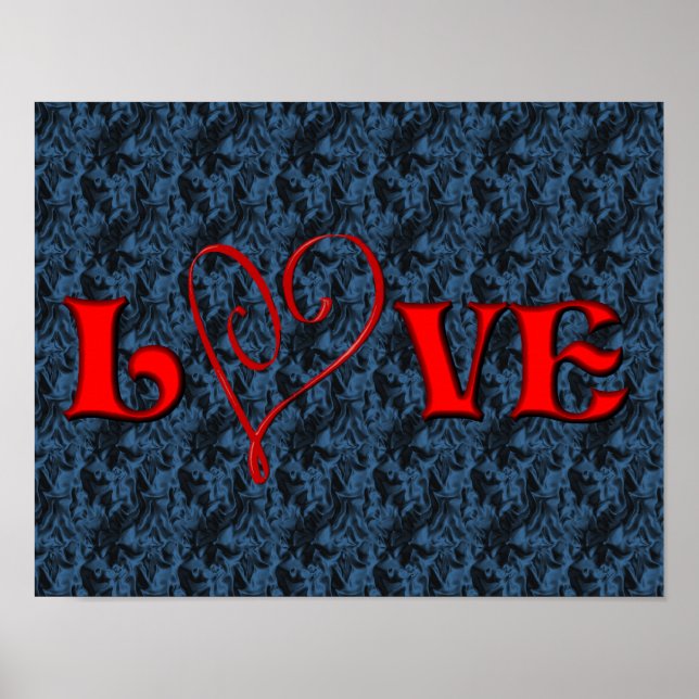 Love Red Heart Poster (Front)