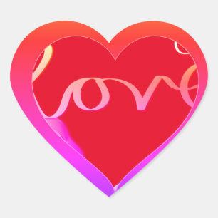 "Love"Red Heart    Sticker