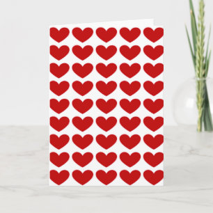 Love Red Hearts Greeting Cards