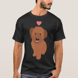 Love Red Whoodle Wheaten Terrier Poodle Mix Puppy T-Shirt