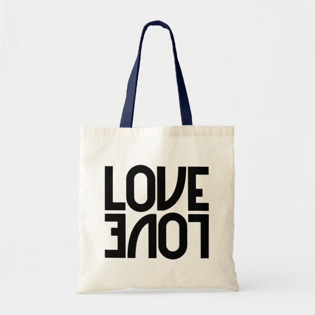 Love Reflected Monochrome Tote Bag (Front)