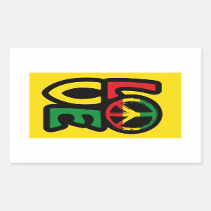 Love reggae music peace symbol reggae stickers