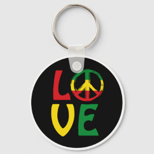 LOVE Reggae with peace Key Ring