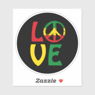 LOVE Reggae with peace symbol
