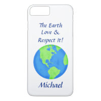 Love Respect Earth Globe Name Personalised