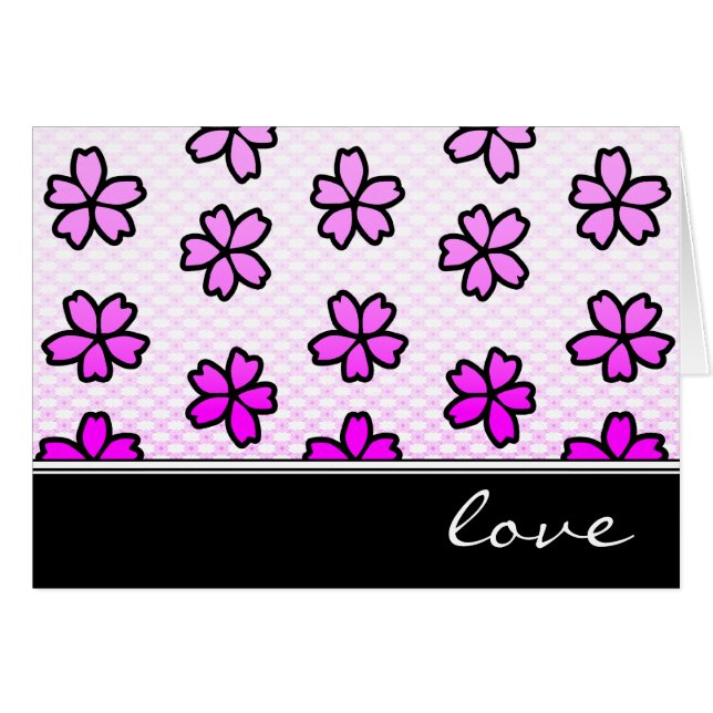 love : retro floral : (Front Horizontal)