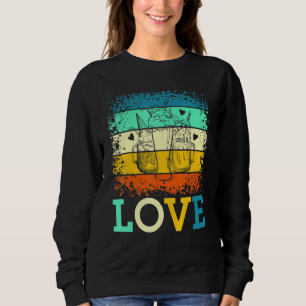 Love Retro Milkshake Chocolate Dessert Sweet Tooth Sweatshirt