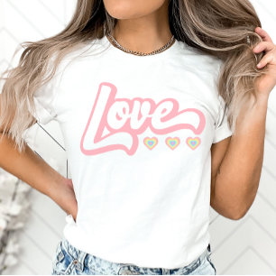 Love Retro Valentine's Day Sweatshirt, Hearts Swe T-Shirt