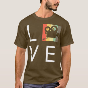 Love Retro Vintage Film Camera Filmmaker _nxpl T-Shirt