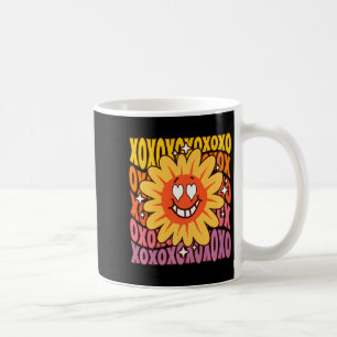 Love Retro Vintage Sunflower Floral Groovy Valenti Coffee Mug