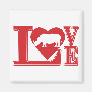 Love-Rhinos Magnet